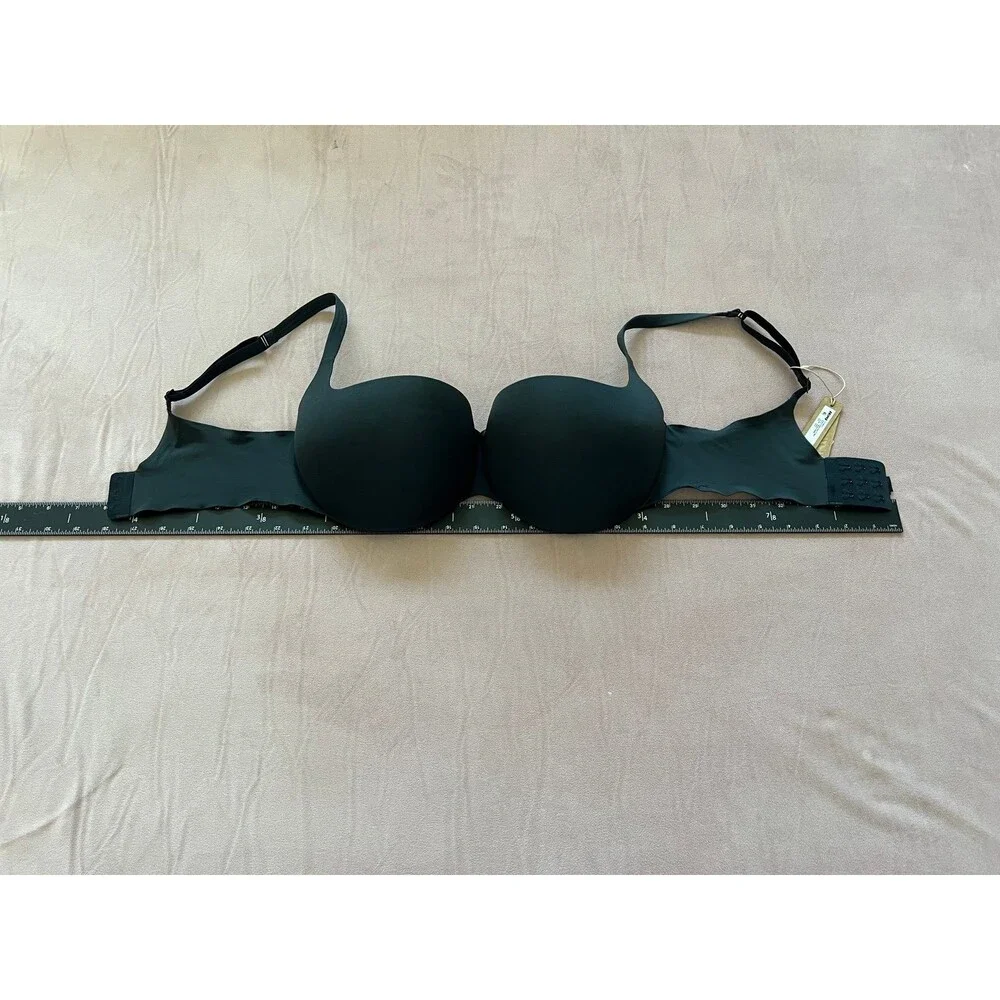SKIMS BALCONETTE PUSH-UP BRA - 34DD - Onyx Black- New with Tags- padded Bra - Picture 7 of 12